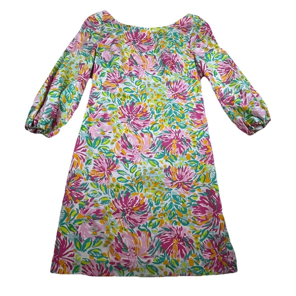Lilly Pulitzer Dress Womens 8 Little Lilet Cindy Floral Designer Preppy Resort